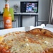 Pizza in front of the TV by ctst