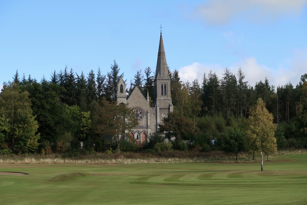 Tarland Church and Golf Course by jamibann