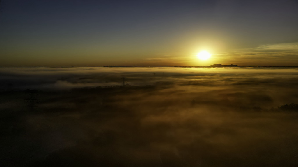 Foggy Sunrise 1 by kvphoto