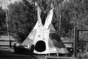 21st Sep 2020 - Teepee in Black and White