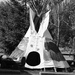 Teepee in Black and White by bjywamer