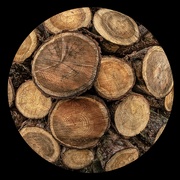 6th Oct 2020 - Log ends roundel 