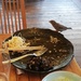 Bird eating my food by nami