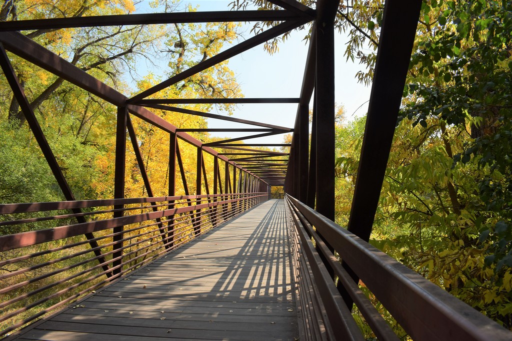 Fall color at the bridge by sandlily