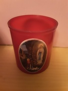 9th Oct 2020 - A Lourdes votive candle.