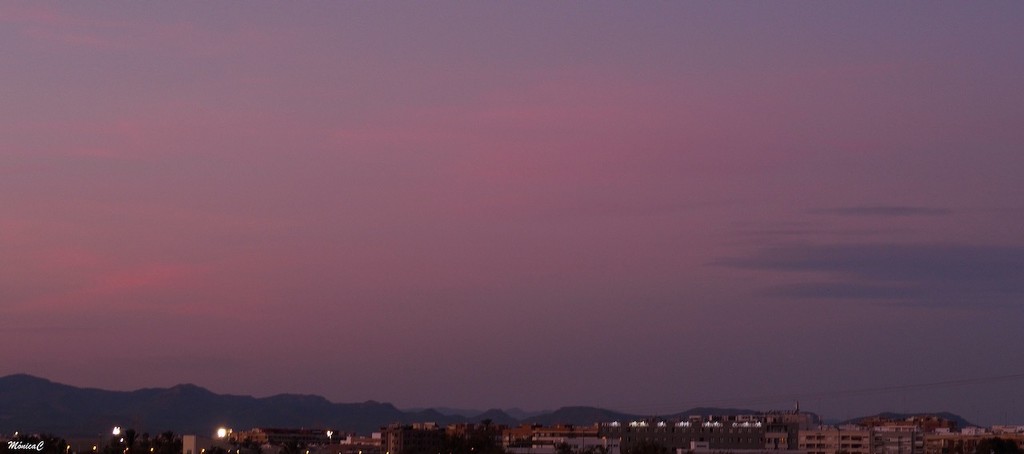 Pink sunset by monicac