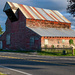 Barn Against the Road by theredcamera