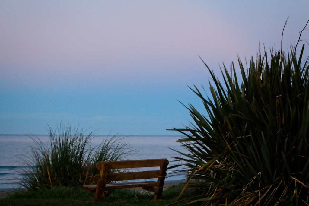 Patons Rock beach bench by kiwinanna