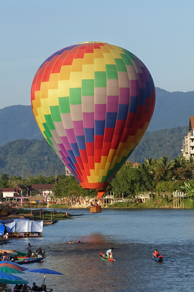 Hot air balloon Vientiane, Laos  by johnfalconer