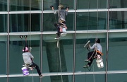 13th Jun 2020 - These window cleaners are 35-40m up!!! Opposite my office window. 