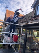 28th Oct 2020 - Not so Little D turns roofer!