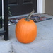 Pumpkin on Porch by sfeldphotos