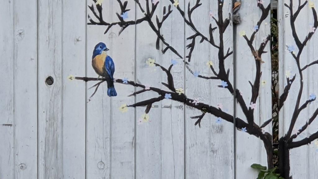Pretty Fence Painting by gq