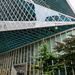 Entrance to Seattle Public Library  by theredcamera