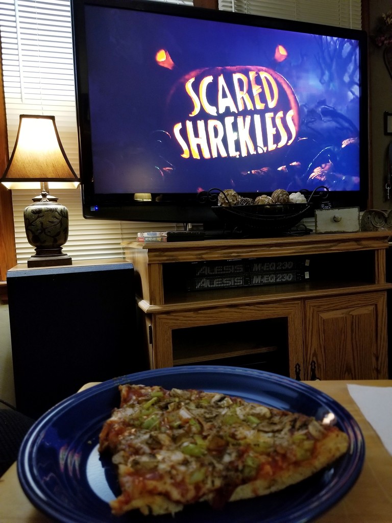 Dinner and not-so-scary movie by scoobylou