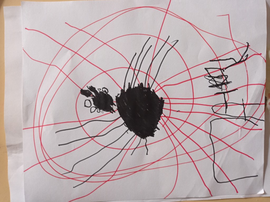 Андрей рисовал паука by cisaar