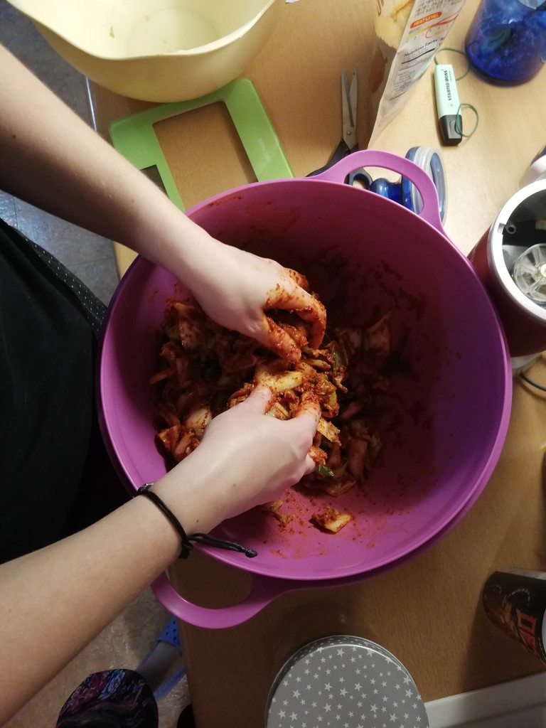 Making my first kimchi by nami