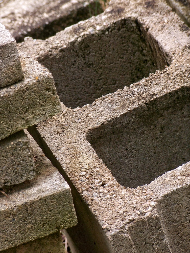 Concrete block and tiles... by marlboromaam