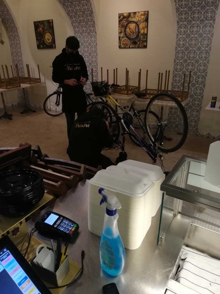 Fixing my bike by nami