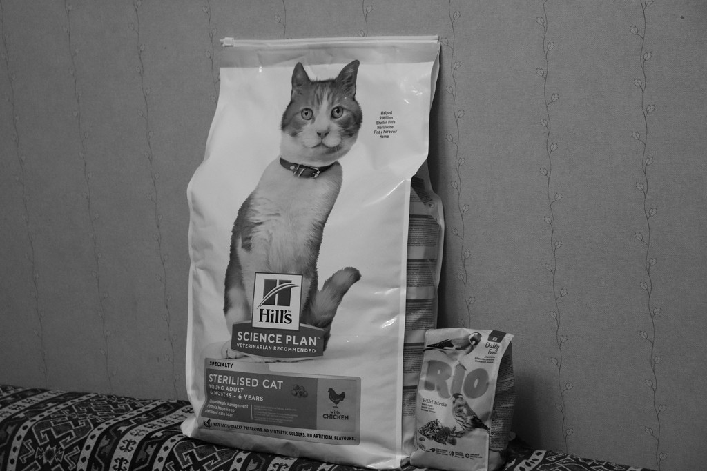 Купили 10 кг корма нашему котику, на следующий год запас. by nyngamynga
