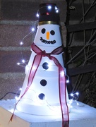 1st Dec 2020 - Our Snowman for the forthcoming village Snowman Trail!