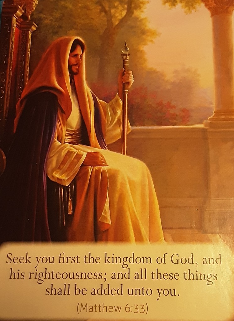 Seek ye first the Kingdom of God by grace55
