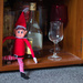 "Elf on the Shelf" found his way into the drinks cupboard by suez1e