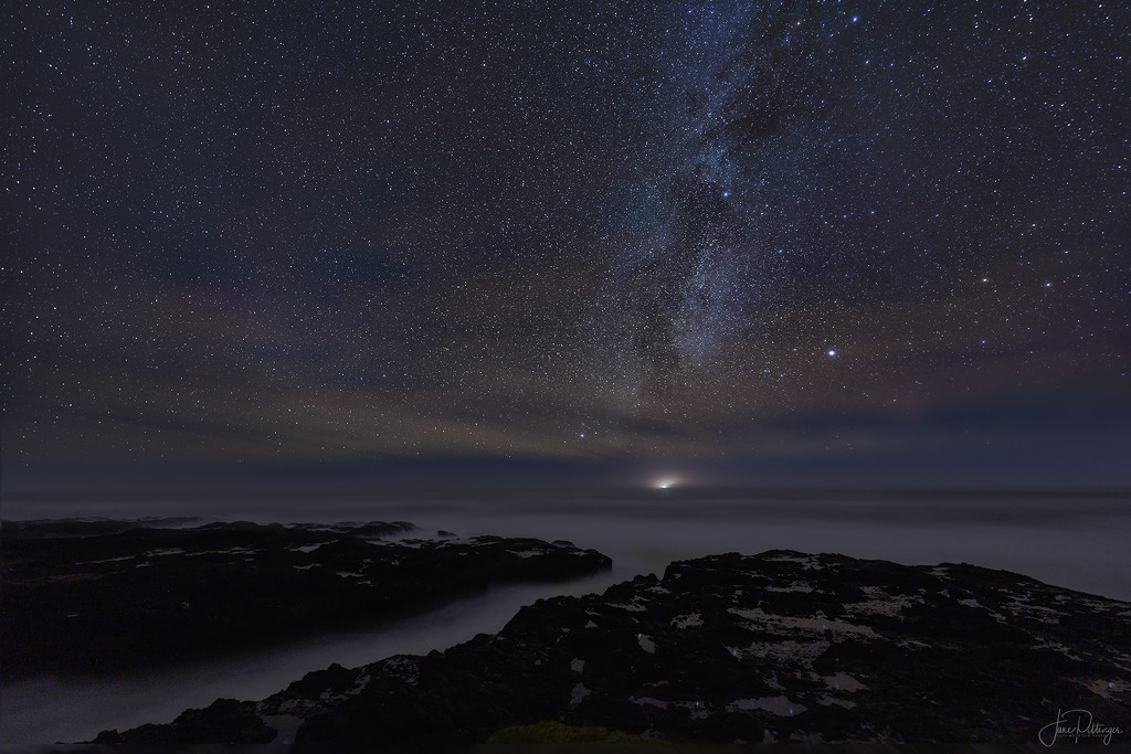 Thor’s Well Milky Way by jgpittenger