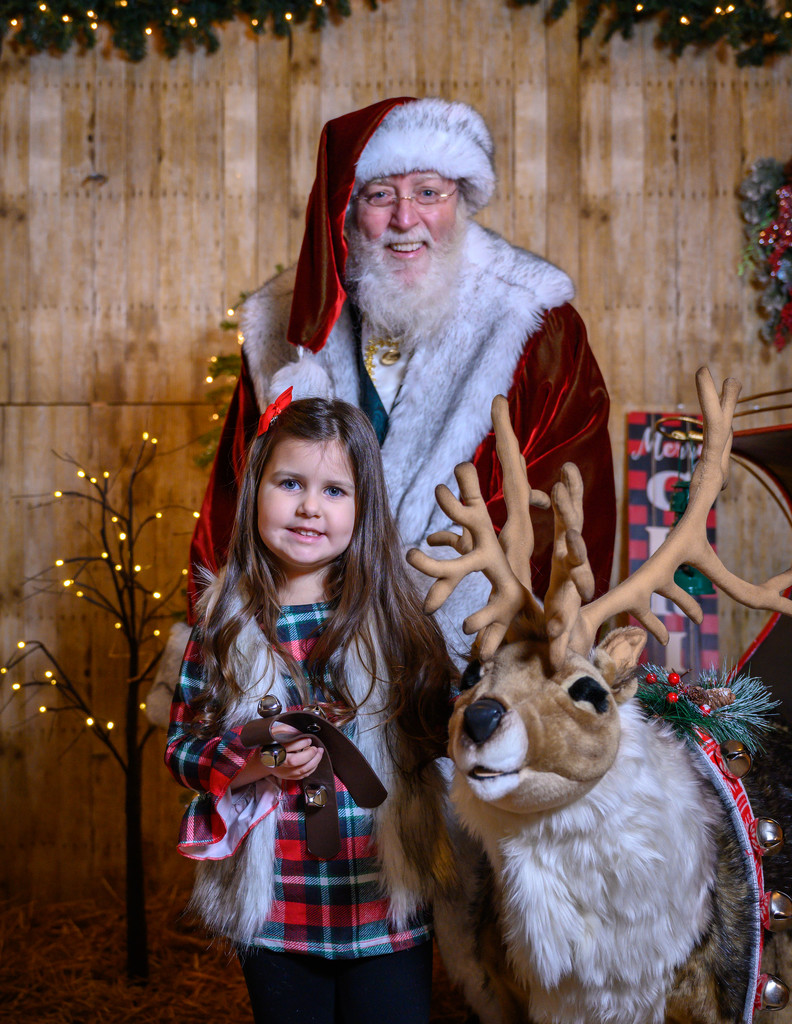 Olivia, Santa, and Blitzen by dridsdale