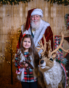 9th Dec 2020 - Olivia, Santa, and Blitzen