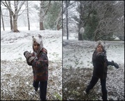 9th Dec 2020 - When It snows... you start a snowball fight