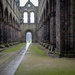 Kirkstall Abbey on Foggy Day by lumpiniman
