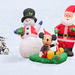 Mickey with Santa and Mr. Snowman by sprphotos