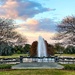 Hampton Park with fountain and Autumn cypress trees by congaree