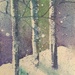 annual “snowy trees” watercolor class by wiesnerbeth
