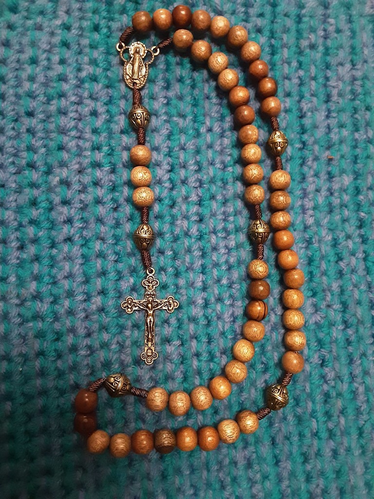 Wooden Rosary. by grace55