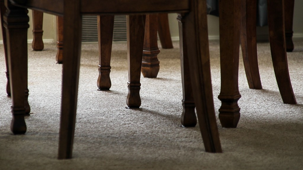 Table and chair legs by mittens