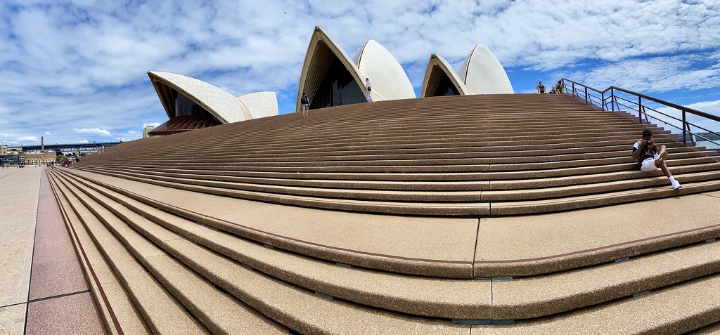 Sydney Opera House steps go on forever.  by johnfalconer