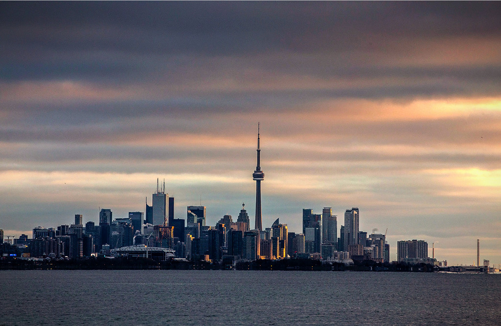 Toronto Skyline Sunrise by pdulis