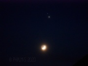 16th Dec 2020 - Moon, Jupiter and Saturn and a moon