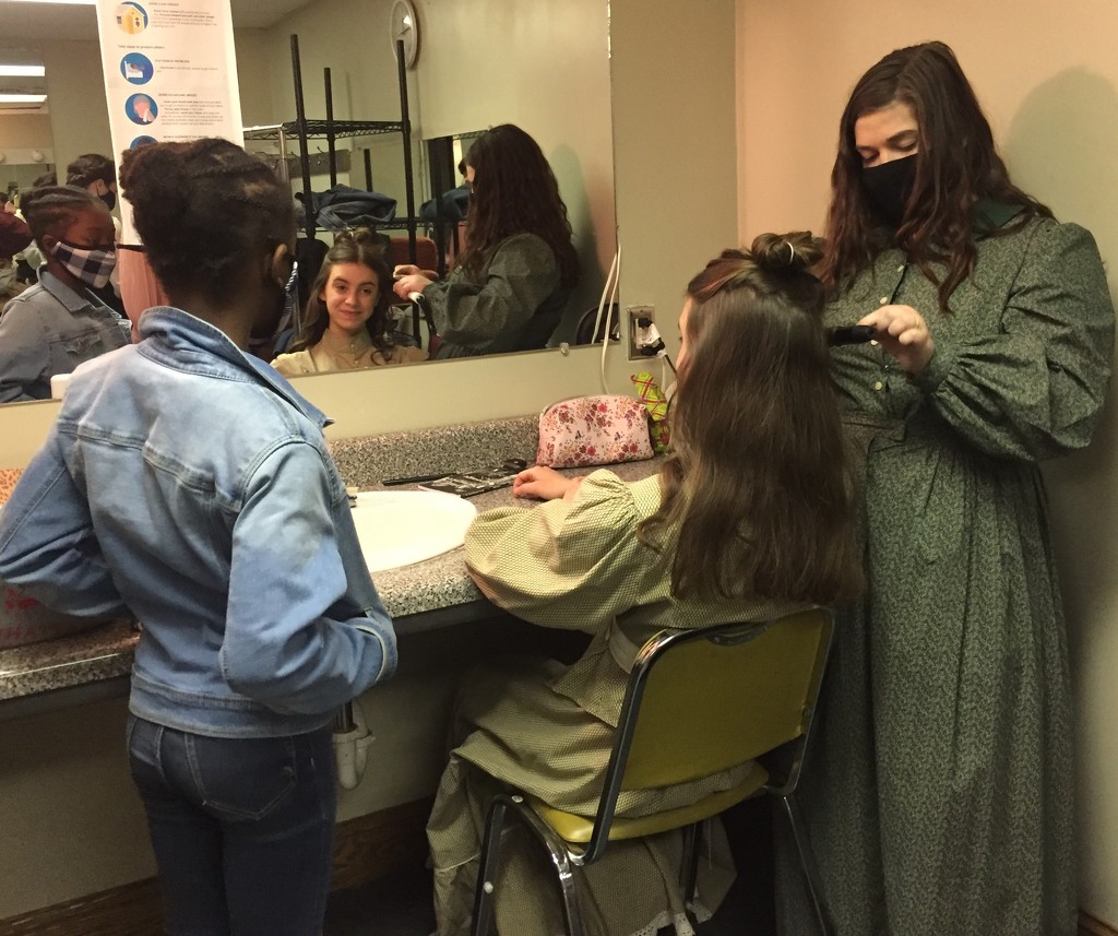 Hair and makeup in the Dressing Room by mcsiegle