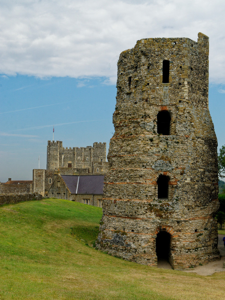 1220 - Roman Lighthouse and Dover Castle by bob65