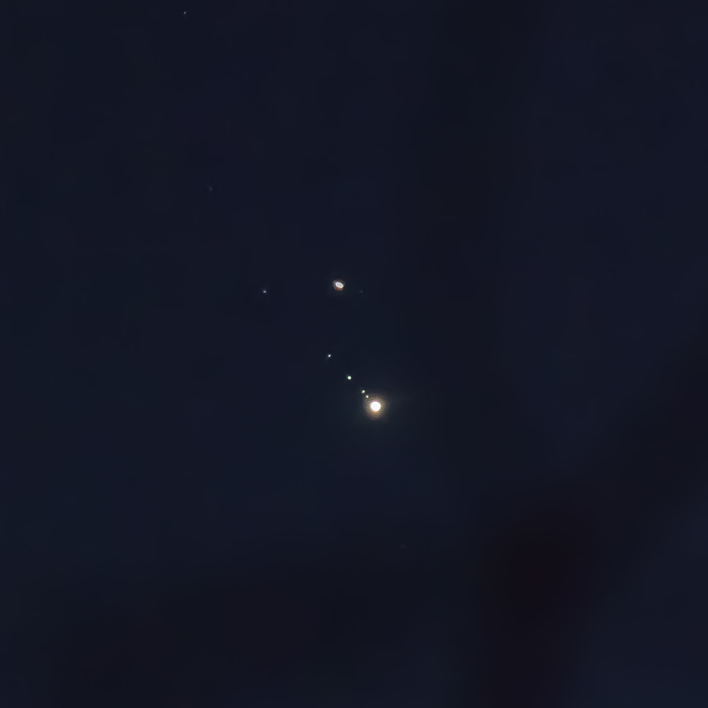 Jupiter and Saturn by aecasey