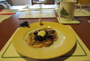 21st Dec 2020 - chocolate and blueberry pancakes