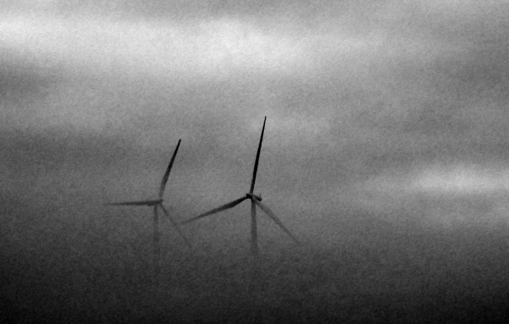 Turbines in the mist by steveandkerry