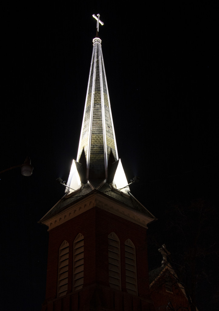 Lighted Steeple by cwbill