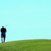 Social distancing. The loneliness of the long distance golfer.  by johnfalconer