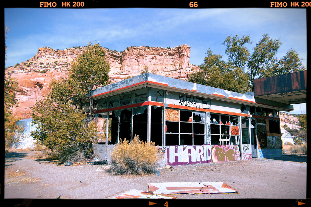 Old gas station. by jeffjones