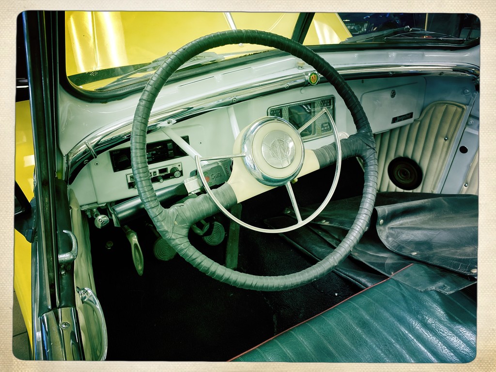 Old Jeep - steering wheel  by jeffjones