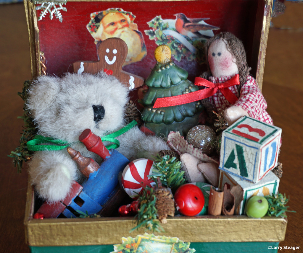 Antique Christmas chest by larrysphotos